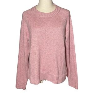 GAP Soft Pink Crew Neck Sweater Cotton Blend Ladies M